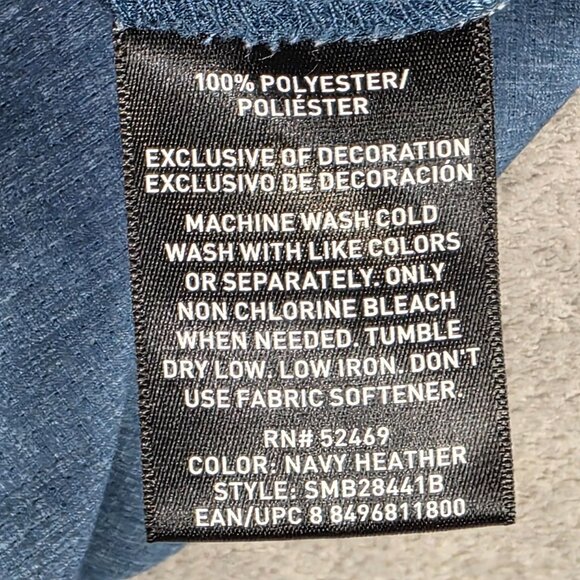 Mens Swiss Tech Blue Golf Shorts Quick Dry 100% Polyester 10" Inseam Size 44 - Picture 4 of 10